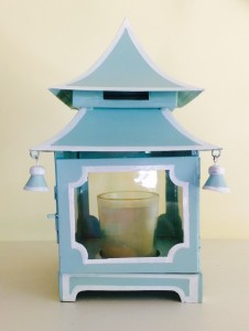 Blue Temple Candle Holder