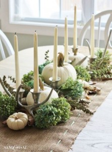 Happy Table Setting for Thanksgiving